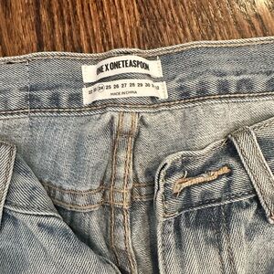 Size 24 One teaspoon cropped light washed jeans